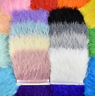 22 Colours Ostrich Feather Trim Fringing Price per 30cm DIY Craft Sewing Decor