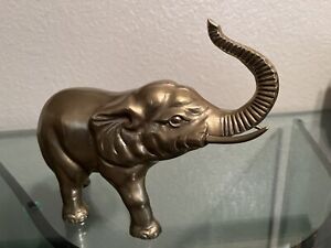 New ListingVintage Elephant Figurine Solid Brass