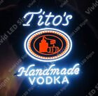 Tito's Handmade Vodka Austin Beer Vivid LED Neon Sign Light Lamp With Dimmer