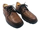 Chaps Brown Leather Men's Size 10M Dress Comfort Oxford Lace Up Shoes 096-6018
