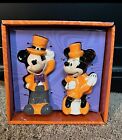 Disney Mickey Mouse And Minnie Mouse Halloween Salt & Pepper Shakers NEW