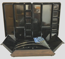 Rogers Desk Drawer Organizer Trays Rolodex Card File W/Index Tabs USA Lot of 3