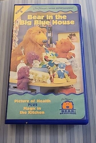 Bear In The Big Blue House VHS Volume 6 Picture of Health 1998 Clamshell Henson
