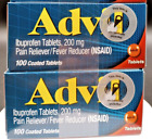 Advil Pain Reliever Fever Reducer - 200 mg 100 Coated Tablets Ea - 2 Pack BB1/25