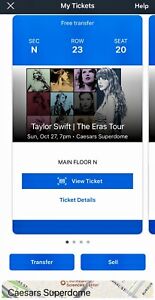 Taylor Swift Eras - 4 tickets 10/27/24/New Orleans/Main Floor - NO HIDDEN FEES.