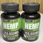 Hemp Seed Oil Caps 60 Ct Two Pack Anxiety, Calming, Stress Relief, Relaxing
