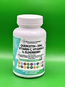 Clean Nutraceuticals Quercetin + Zinc, Vitamin￼ D & Elderberry EXP 02/2025