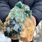 New Listing3.74LB natural super beautiful green fluorite crystal ore standard sample