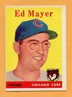 1958 Topps Baseball Card #461 Ed Mayer -- Cubs (Vg-Ex)