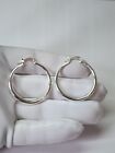 Gold, Silver, Rose Plated Hoop Earrings For Women Fashion Jewelry Large Size