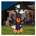 10' Inflatable Halloween Animated Kaleidoscope Haunted Tree w/ Ghosts, Spiders