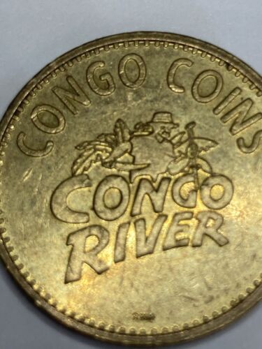 CONGO RIVER CONGO COINS ARCADE TOKEN MINI GOLF KISSIMMEE FLORIDA OBSOLETE #bh1
