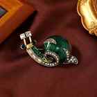 Vintage Design Green Snail Brooch Fashion Elegant Cute Animal Pin Women Suit Pin