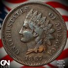 1867 Indian Head Cent Penny Y2040