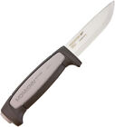 Mora Morakniv Robust Gray/Black Handle Carbon Steel Fixed Blade Camp Knife 01518