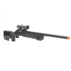 BBTac Airsoft Sniper Rifle BT-M62 Spring Bolt Action Gun with Scope Black USED