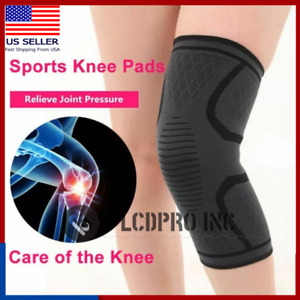 Knee Sleeve Compression Brace Support For Sport Gym Joint Pain Arthritis Relief