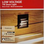 NEW - Low Voltage 7-Watt Black Halogen Half Brick Deck/Fence/Stairway/Wall Light