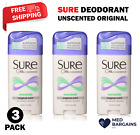 Sure Deodorant Original Solid Unscented Anti-Perspirant 2.70 oz - 3 Pack