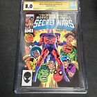 Secret Wars #2 CGC 8.0 VF Signed by John Beatty White Pages