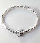 100% New PANDORA 925 Sterling Silver Studded Chain Charm Bracelet 592453C00