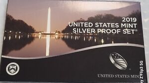 2019 United States Mint Silver Proof Set (10 Coins) w/COA B485