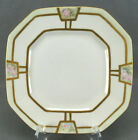 New ListingB&Co Limoges Hand Painted Pink Rose Green & Gold 8 1/2 Inch Octagon Plate