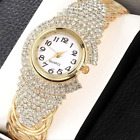 Luxury Fashion Women Rhinestone Quartz Watch Bracelet Bangle Wristwatch Gift New
