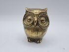Brass Owl Figurine Seiden 3 1/4” Tall