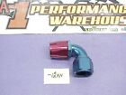 New Earl's -12 AN 90° Reusable Red / Blue Hose Fitting  NASCAR P/N 309112  #54