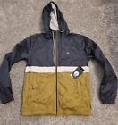 Volcom Full Zip Hooded Jacket Men's S Water Resistant Breathable New With Tags