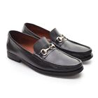Men Allen Edmonds Arezzo Horse Bit Loafers 12 D Black Leather Moc Toe Mocs Shoes