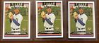 Lot (3) 2006 Topps Justin Verlander #641 Rookie Cards RC Houston Astros - NM+