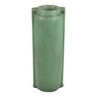 Teco Vintage Arts And Crafts Pottery Matte Green Buttressed Ceramic Vase 412