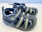 Toddler Boys size 5W Stride Rite George Sandals Blue Closed Toe Leather 5 Wide