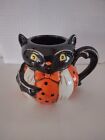 Johanna Parker Halloween Pumpkin Peeps Black Cat Jumbo Mug by Transpac