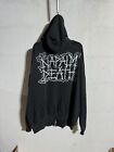 Vintage 2003 Napalm Death Full Zip Hoodie 2XL Death Metal Band Carcass Obituary