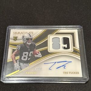 New Listing2023 Panini Immaculate Numbers Tre Tucker RPA Rookie Patch Auto 17/89