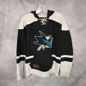 CCM Pro Ok'd NHL San Jose Sharks Pullover Jersey Hoodie Sweatshirt Mens M