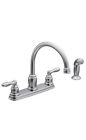 Moen CA87888 Caldwell Two Handle Kitchen Faucet, Chrome #5246