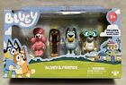 NEW Bluey & Friends 4pc (Bluey Snickers Coco Honey) 3in Mini Figure Toy Set