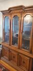 Traditional / Antique Elegant 2 Piece Solid Wood China Cabinet