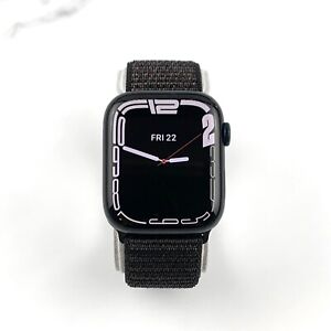 Apple Watch Series 8 45mm Midnight Aluminum with Black Nylon Loop GPS