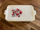 New Listing4pcs Vintage Fire King Primrose Milk Glass Snack Plates Tray 10 X 6in