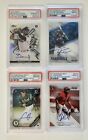 Lot Of 4 Autograph Rookie MLB Baseball Sport Cards Topps Bowman Graded PSA 10 RC