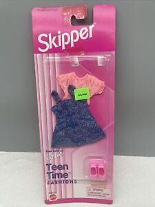 New 1990s Teen Skipper Teen Time Fashions Outfit in Original Packaging w Shoes