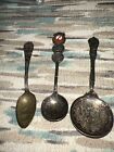 3 Vintage Commemorative Spoons JAL JAPAN AIRLINES Silverplate, Miles ARMY JOHANE
