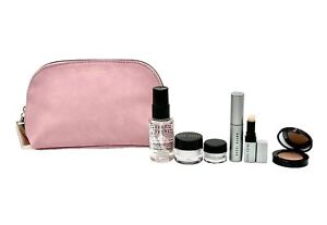 Bobbi Brown Hydrating Face Eye Cream Lip Tint Mascara & Pink Bag 7-Pc Travel Set