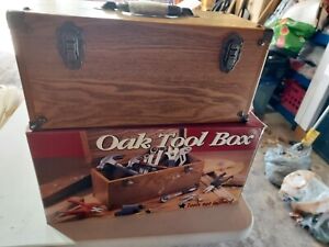 Wood Tool Box MFD with Oak Veneer 16-1/2