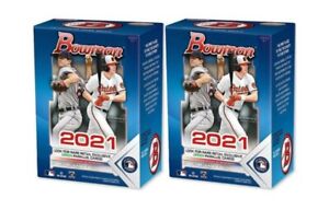 2 X 2021 Topps Bowman Baseball MLB Trading Cards Blaster Box LOT OF 2 Sealed New